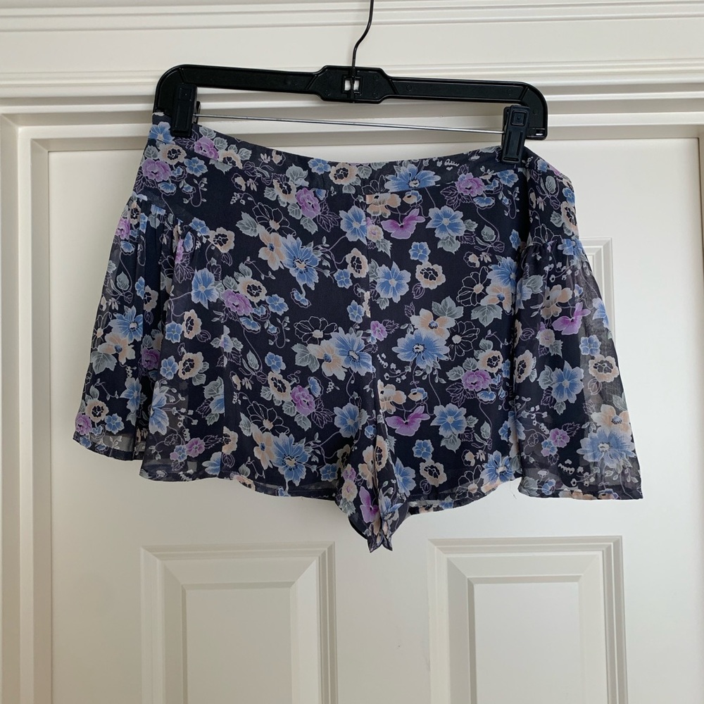 Free People Floral Shorts